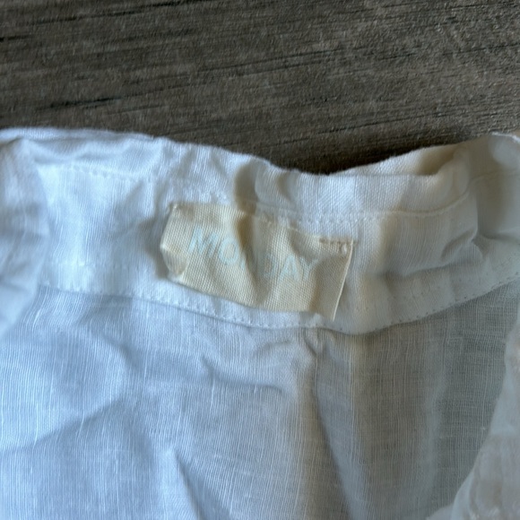 Monday white button front shirt - Picture 2 of 4